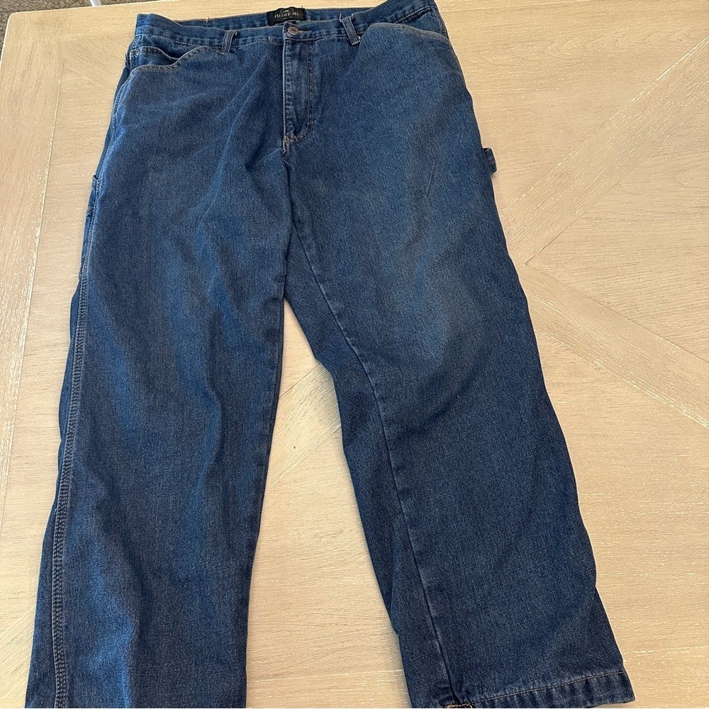Redhead Relaxed Blue Denim Jeans Lined Work Blue Collar